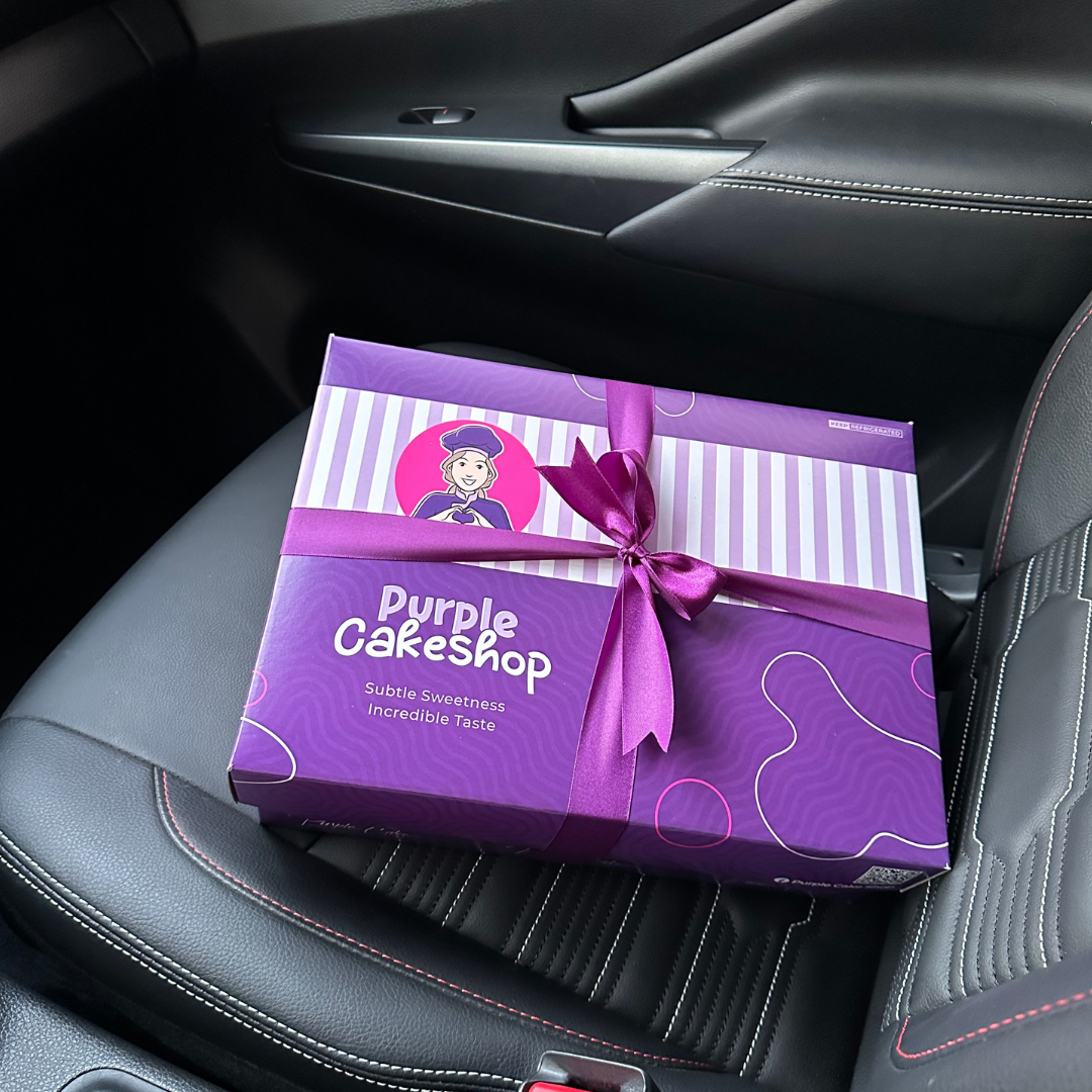 Purple Cake 8" Heart-Shaped Ube Dedication Cake