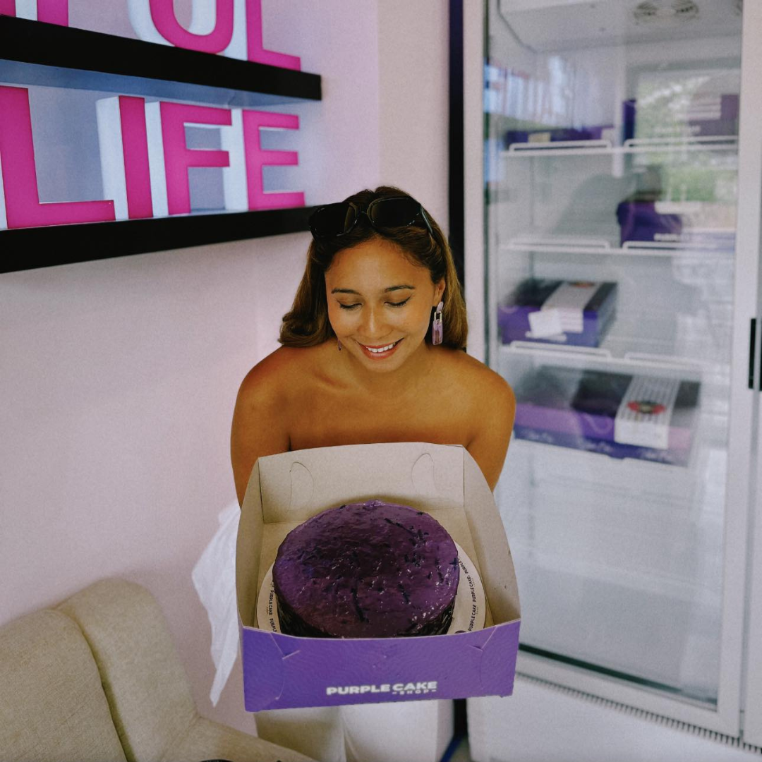 Purple Cake 8" Round-Shaped Ube Dedication Cake