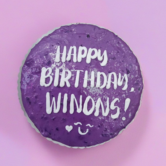 Purple Cake 8" Round-Shaped Ube Dedication Cake